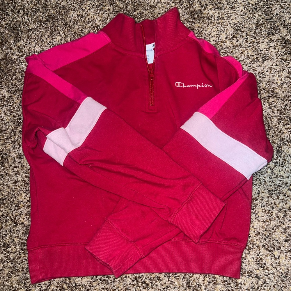 Champion Women's Red and Pink Sweater
